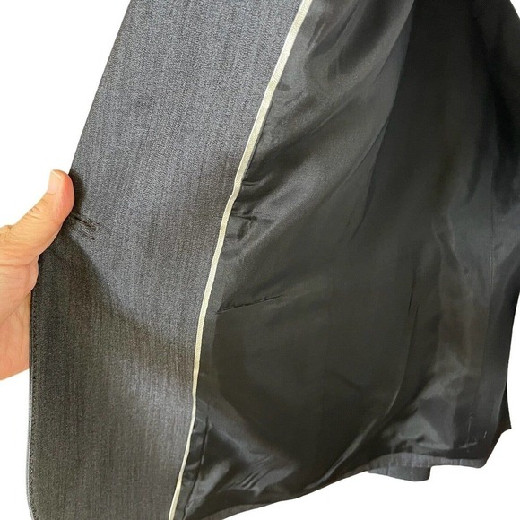 Anne Klein Women's Career Suit Blazer Jacket Charcoal Gray Lined Size 14W EUC - Picture 6 of 11